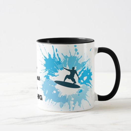 Je préférerais être Surfing Design Coffee Mug Cup (Droite)