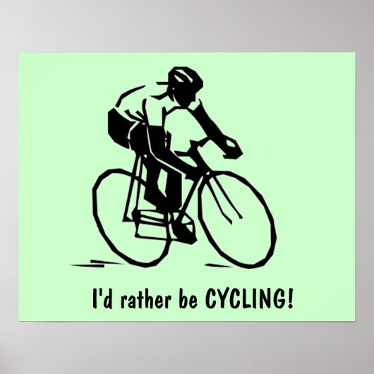 Je préférerais être une affiche CYCLING (Devant)