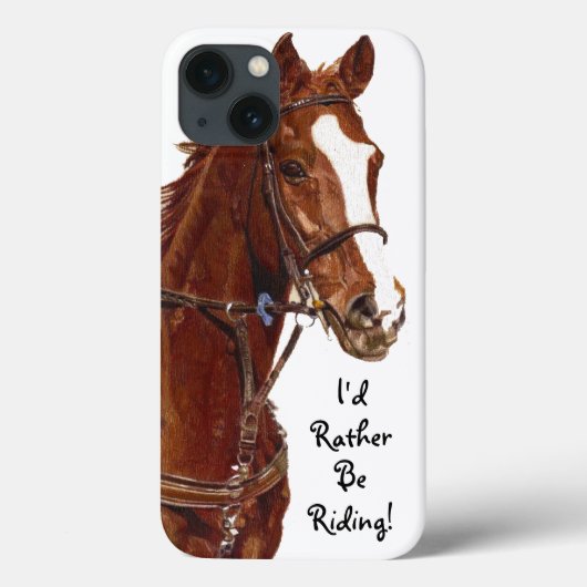 Je Préférerais Me Rendre À cheval ! Coque de cheva (Verso)