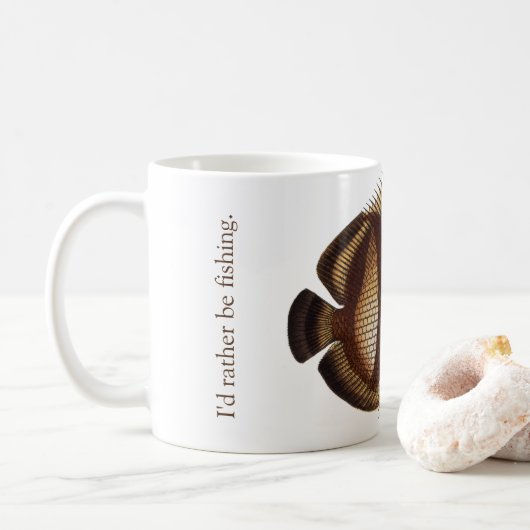 Je préférerais pêcher Mug (Avec donut)
