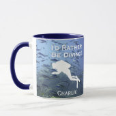 Je préférerais Plonger - Mug personnalisée (Gauche)