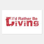 Je préférerais Plonger Stickers (Devant)