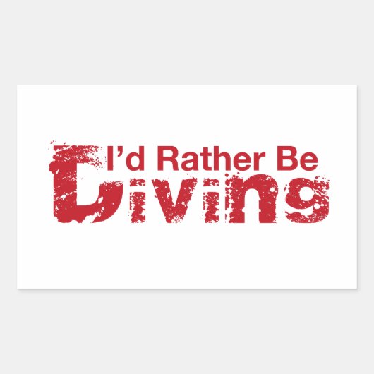 Je préférerais Plonger Stickers (Devant)