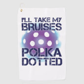 Je prendrai ma serviette de Pickleball pointillée (Devant)