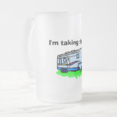 "Je prends la 5ème" tasse givrée (Devant gauche)