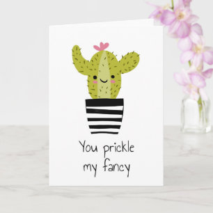 Je prikkelt mijn fancy huwelijksverjaardag cactus kaart