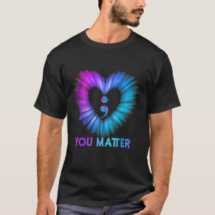 Je probleem zelfmoordpreventie bewustzijn Blauwgro T-shirt