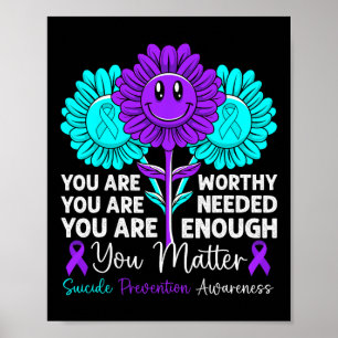 Je probleem zelfmoordpreventie bewustzijn positief poster