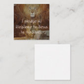 Je promets mon allégeance à la carte de voeux de J (Devant / Derrière)