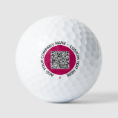 Je QR-code aangepaste tekst golfballen Kies kleure (Voorkant)