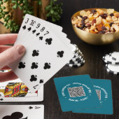Je QR-code aangepaste tekst speelkaarten voorbeeld (Insitu)