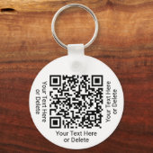 Je QR Code Business Promotion of Event ID Pass Sleutelhanger (Achterkant)