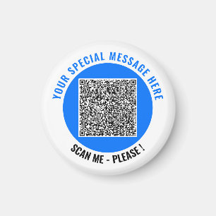 Je QR-code en magneet met eigen tekst Kies kleur