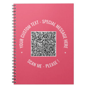 Je QR-code en notitieboekvoorbeeld met aangepaste Notitieboek