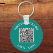 Je QR-code en sleutelhanger met eigen tekst Kies e (Voorkant)