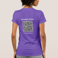 Je QR-code Naam Website Zakelijke T-shirt Voorbeel