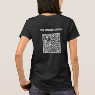 Je QR-code scan- en aangepaste tekst Business T-sh T-shirt