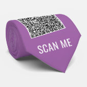 Je QR-code scan info tekst en kleuren das (Opgerold)