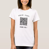 Je QR-code Scaninfo Aangepaste grappige T-shirt (Voorkant)