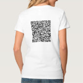 Je QR-code Scaninfo Aangepaste grappige T-shirt (Achterkant)