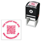 Je QR-code Scaninfo Aangepaste tekst Ronde stempel (In situ)