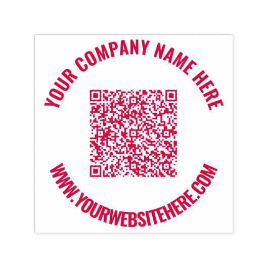 Je QR-code Scaninfo Aangepaste tekst Ronde stempel (Design)