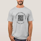 Je QR-code Scaninfo Aangepaste tekst T-Shirt Cadea (Voorkant)