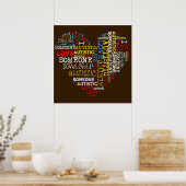 Je ❤️ quelqu'un Poster Autistique (Cuisine)