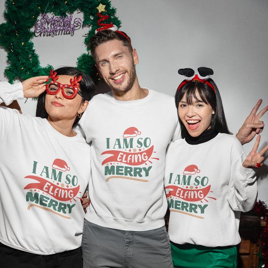 Je quitte tellement le sweatshirt de Noël