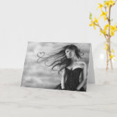 Je regarde voler Carte de voeux (Fleur jaune)