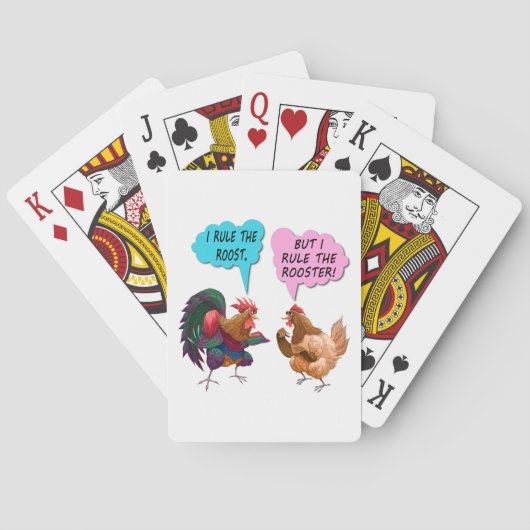 Je règle les cartes à jouer au perron (dos)