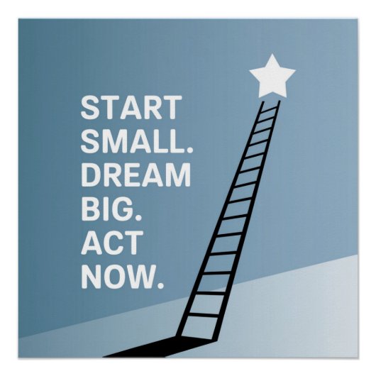 Je reis begint vandaag perfect poster (Voorkant)