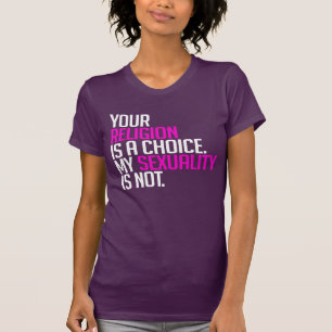 Je religie is een keuze t-shirt