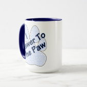 Je Réponds À La Paw Sur La Mug De Café Paw (Devant gauche)