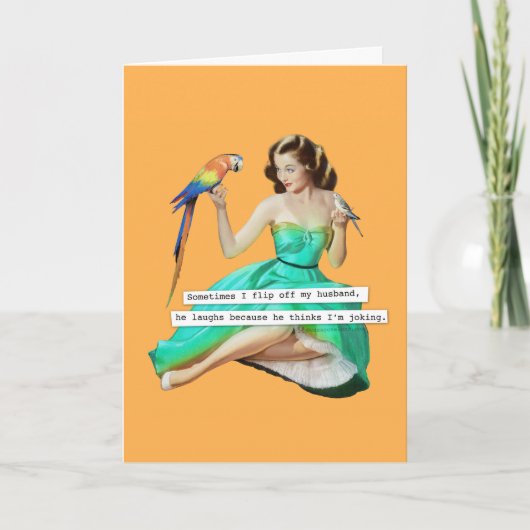 Je Retourne Ma Carte D'Anniversaire De Mari (Devant)