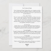 "Je rêve d’un Noël blanc..." Carte pour les fêtes (Dos)