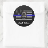JE REVIENS LE BLEUE SOUTIEN POLICE STICKER (Sac)