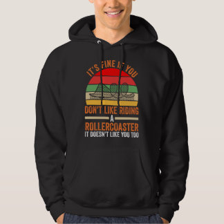 je rijdt niet graag in een achtbaan achtbaan hoodie