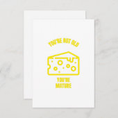 Je rijpe, grappige kaasgrappen bedankkaart (Voorkant / Achterkant)