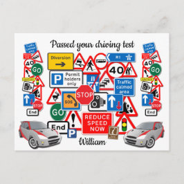 Je rijtest is voltooid ~ Gefeliciteerd! Briefkaart