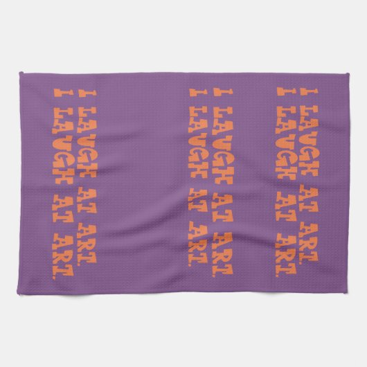 JE RIS de la serviette de cuisine d'ART (Horizontal)