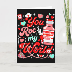 Je Rokt Mijn Wereld Verpleegster Valentijnsdag Er Kaart