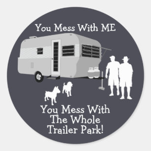 ... Je rommelt met de hele stickers van het woonwa