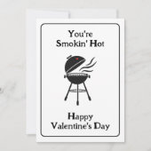 Je rookt heet! Grappige BBQ Valentijnsdag Kaart (Voorkant)