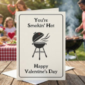 Je rookt heet! Grappige BBQ Valentijnsdag Kaart