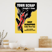 Je rotzooi heeft het neergehaald. poster (Keuken)