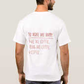 Je ruikt maakt me glimlachen Funny citeert T-Shirt (Achterkant)
