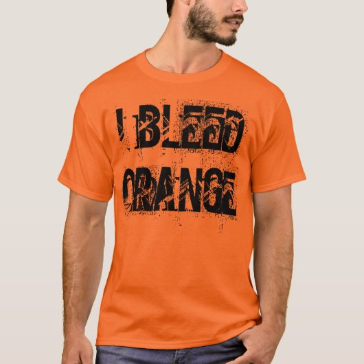 "Je saigne" le T-shirt orange (Devant)