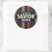 Je sais que mon Sauveur vit. Autocollants LDS rayé (Sac)