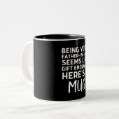 Je schoonvader zijn lijkt een geschenk genoeg tweekleurige koffiemok (Voorkant links)